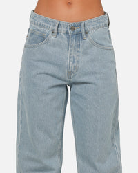 Carre Union Straight Fit Jeans Light Wash Blue