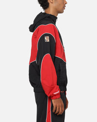 Mitchell & Ness Chicago Bulls Nylon Tracksuit Jacket Black/Red