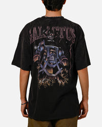 73Studio Marvel Galactus Vintage T-Shirt Black Acidwash