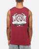 Bleacher Athletic Manly Warringah Sea Eagles NRL Adult Muscle T-Shirt Maroon