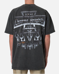 MNML Chrome Knights T-Shirt Washed Black