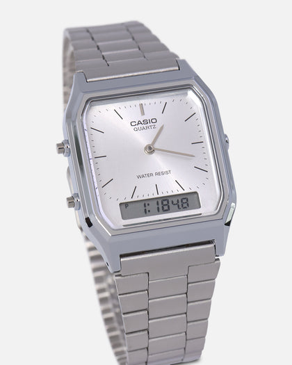 Casio AQ230A-7A Watch Silver/Silver
