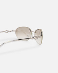 Le Specs Slinky Sunglasses Silver