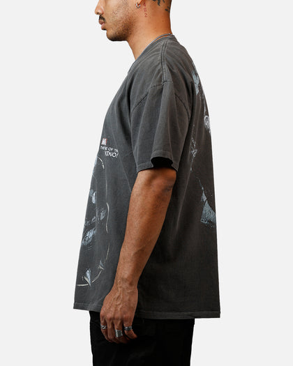 73Studio Marvel Sinister Six Rhino Heavyweight T-Shirt Black Wash