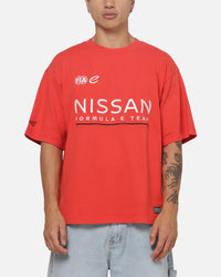 Outerstuff X Nissan Formula E Team Faster Box Fit T-Shirt Red