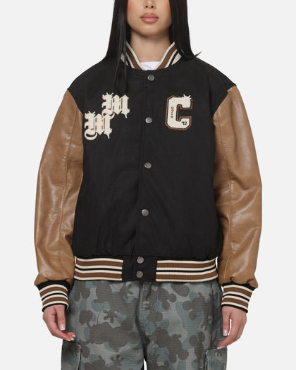 Carre x Disney M&F Varsity Jacket Washed Black