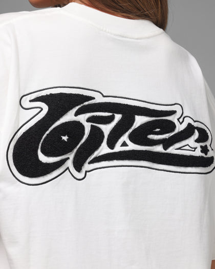 Loiter Jet Stream Chenille T-Shirt Off White