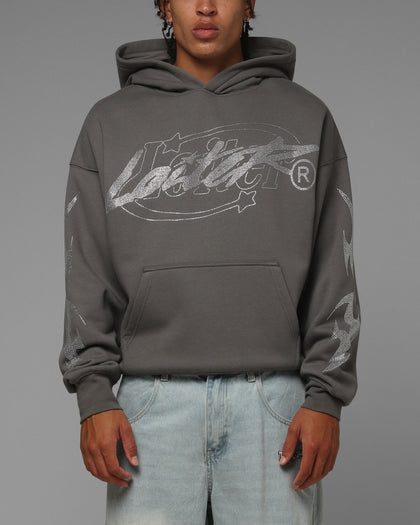 Loiter Atlantic Rhinestone Hoodie Charcoal