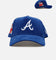 New Era Atlanta Braves 'Cord Tones' 9FORTY A-Frame Snapback Light Royal