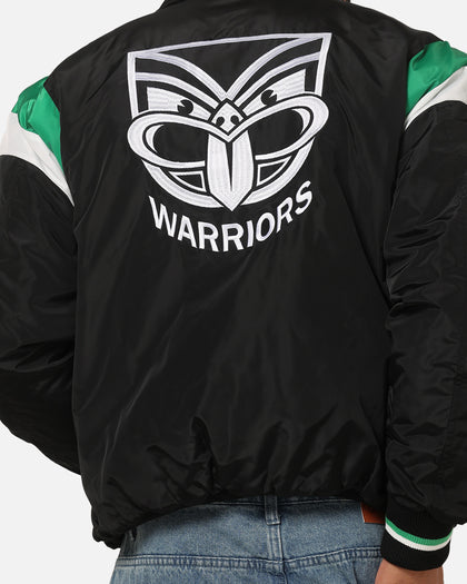 Bleacher Athletic New Zealand Warriors NRL Legacy Baseball Jacket Black