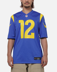 Nike Los Angeles Rams Puka Nacua #12 Home Game NFL Jersey Official Team Colours
