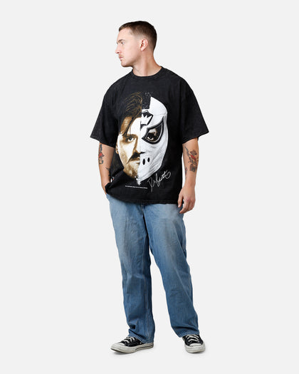73Studio X WWE Dominik Mysterio Independence T-Shirt Black Acidwash