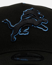 New Era Detroit Lions 'Outline' 9FORTY A-Frame Snapback Black