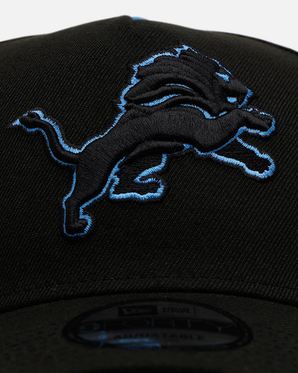 New Era Detroit Lions 'Outline' 9FORTY A-Frame Snapback Black