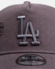 New Era Los Angeles Dodgers 'Canvas Graphite Grey' 9FORTY A-Frame Snapback Washed Graphite