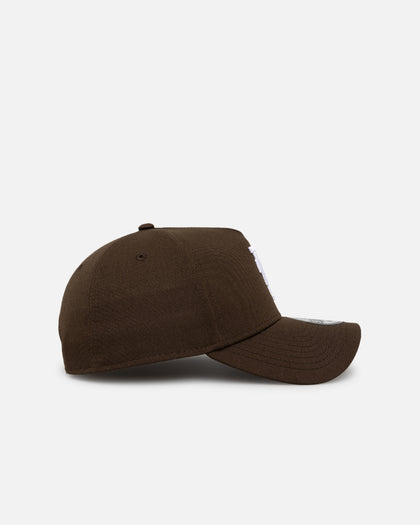 New Era Los Angeles Dodgers 'Upside Down LA Logo' 9FORTY A-Frame Snapback Walnut