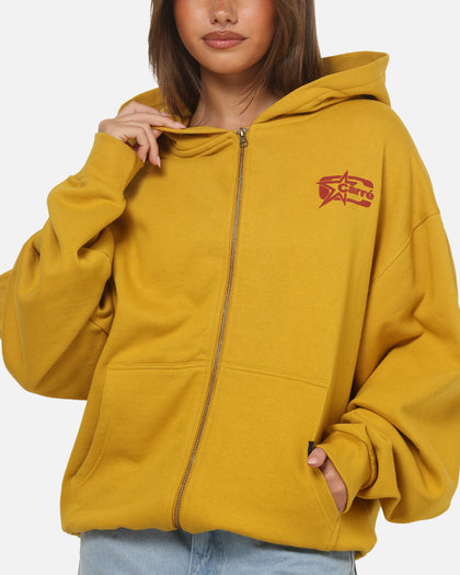 Carre Signature Zip Hoodie Mustard