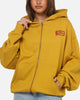 Carre Signature Zip Hoodie Mustard