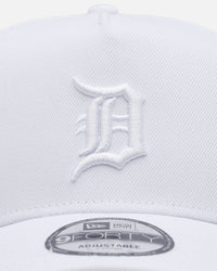 New Era Detroit Tigers 'Easy White' 9FORTY A-Frame Snapback White/White