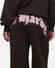 Ed Hardy Women's Distressed Trackpants Brown