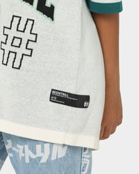 BEENTRILL Numerals Football Jersey Cream/Green