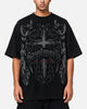 Saint Morta Renaissance Boxy T-Shirt Washed Black