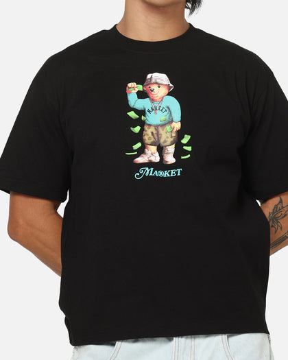 Market Making It Rain Bear T-Shirt Black