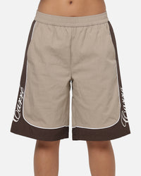 Carre Script Boardshorts Brown