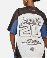 Mitchell & Ness Los Angeles Lakers Warehouse Rave Jersey White/Brown