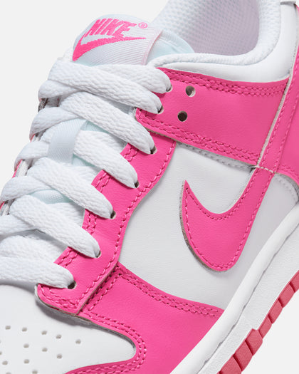 Nike Kids' Dunk Low (GS) White/Laser Fuchsia