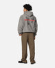 Saint Morta Memoriam Boxy Hoodie Washed Charcoal