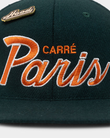 Carre X Hood Paris Script Snapback Forest