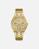 Guess Mainline Kryptonite Glitz Bracelet Watch Gold