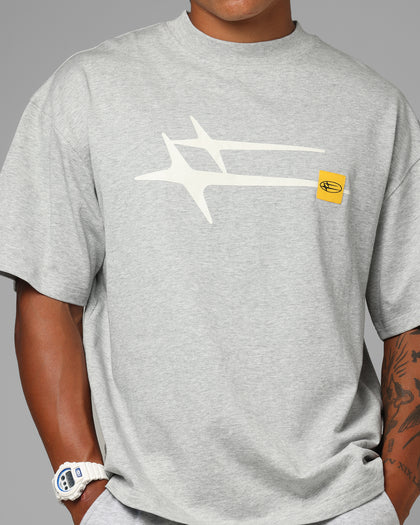Loiter Hybrid Premium T-Shirt Grey Marle