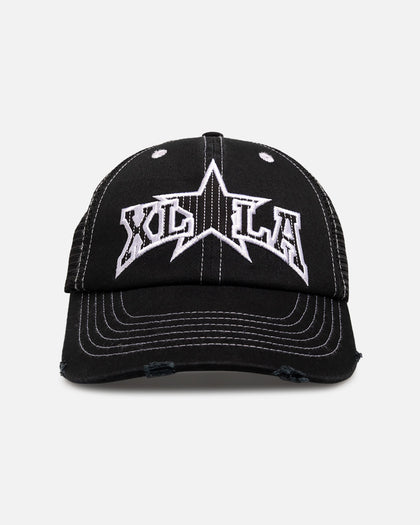 X-Large LA Star Low Profile Trucker Snapback Black