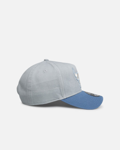 New Era Chicago Bulls 'Faded Washed Grey' 9FORTY A-Frame Snapback Grey/Blue