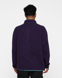 Raised By Wolves Sherpa Fleece Half-Zip Pullover Aubergine