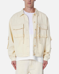 MNML Brushed Twill Cargo Jacket Khaki
