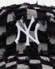 New Era New York Yankees 'Frayed Checkerboard' 9FORTY A-Frame Snapback Black/Grey