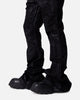 MNML Super Stacked Denim Jeans Washed Black