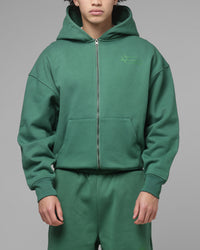 Loiter Ultra Hybrid Zip Hoodie Green