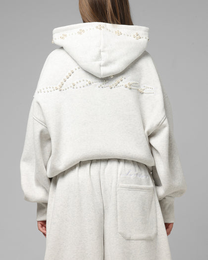 Loiter Pearl Zip Hoodie Off White