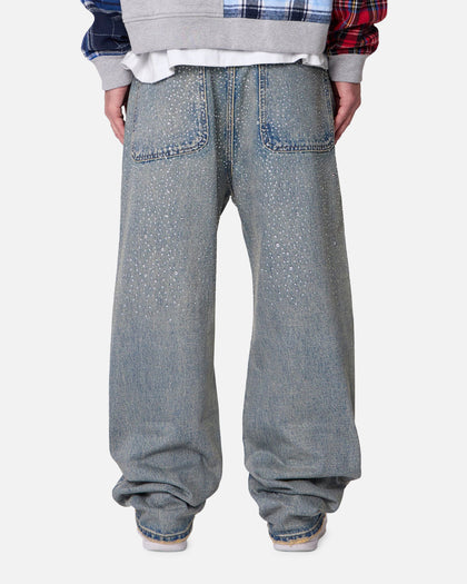 MNML Ultra Baggy Gem Denim Jeans Blue
