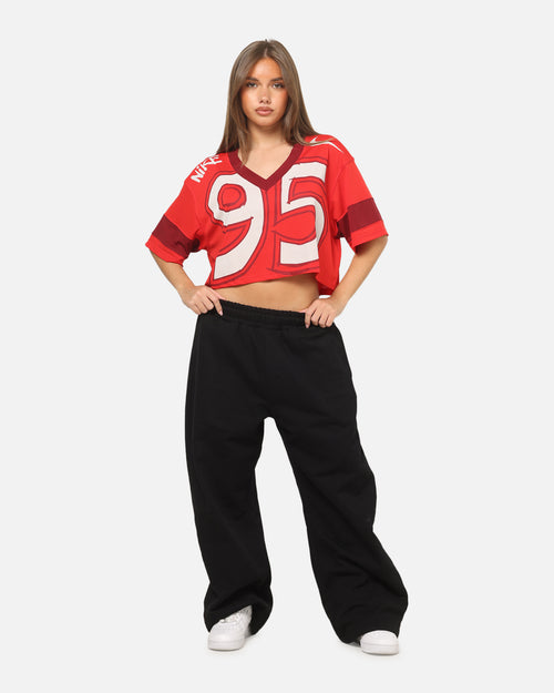 Nike Women's Sportswear Oversized Cropped Jersey University Red