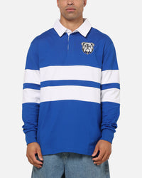Bleacher Athletic Canterbury-Bankstown Bulldogs NRL Legacy Rugby Polo Shirt Blue