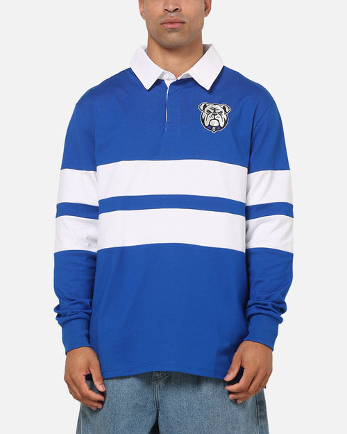 Bleacher Athletic Canterbury-Bankstown Bulldogs NRL Legacy Rugby Polo Shirt Blue