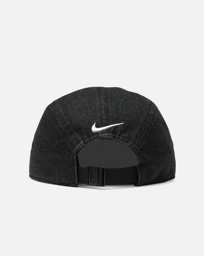 Nike Fly Unstructured Denim Strapback Cap Black/Black/White
