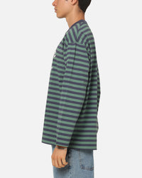 Carre Collective Stripe Long Sleeve T-Shirt Navy Stripe