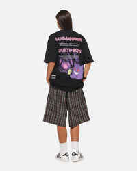 The Pokémon Collection By 73Studio Gengar Mimikyu T-Shirt Black Acidwash