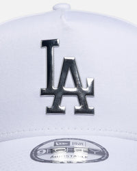 New Era Los Angeles Dodgers 'White Silver' 9FORTY A-Frame Snapback White/Silver